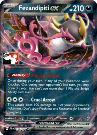 Fezandipiti ex 038/064  - Holofoil Prize Pack Series Cards - Double Rare