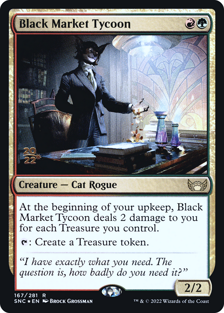 Black Market Tycoon (PRE-167S) - Streets of New Capenna Promos Foil