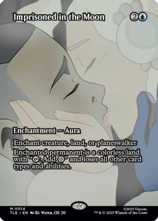 Imprisoned in the Moon (Borderless) (TLE-014) - Avatar: The Last Airbender: Eternal-Legal Foil