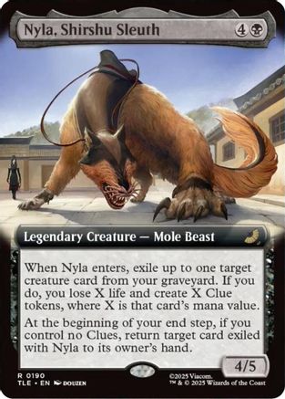 Nyla, Shirshu Sleuth (Extended Art) (TLE-190) - Avatar: The Last Airbender: Eternal-Legal Foil