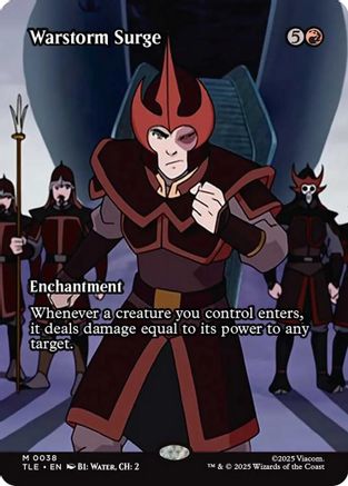 Warstorm Surge (Borderless) (TLE-038) - Avatar: The Last Airbender: Eternal-Legal