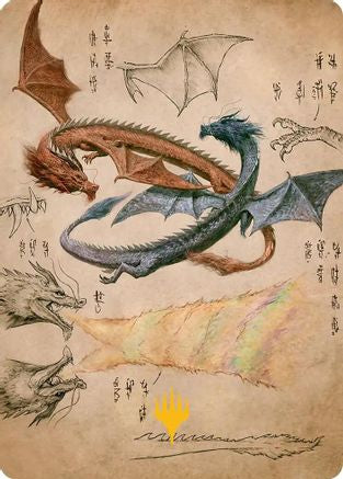 Ran and Shaw Art Card (Gold-Stamped Planeswalker Symbol) (ASTLA-036) - Art Series: Avatar: The Last Airbender