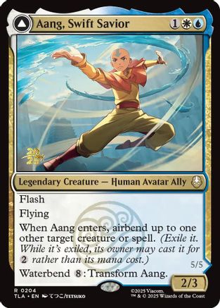 Aang, Swift Savior (PRE-204) - Prerelease Cards Foil