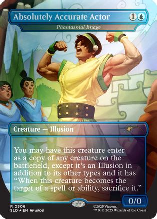 Absolutely Accurate Actor - Phantasmal Image (Rainbow Foil) (SLD-2306) - Secret Lair Drop Series Foil
