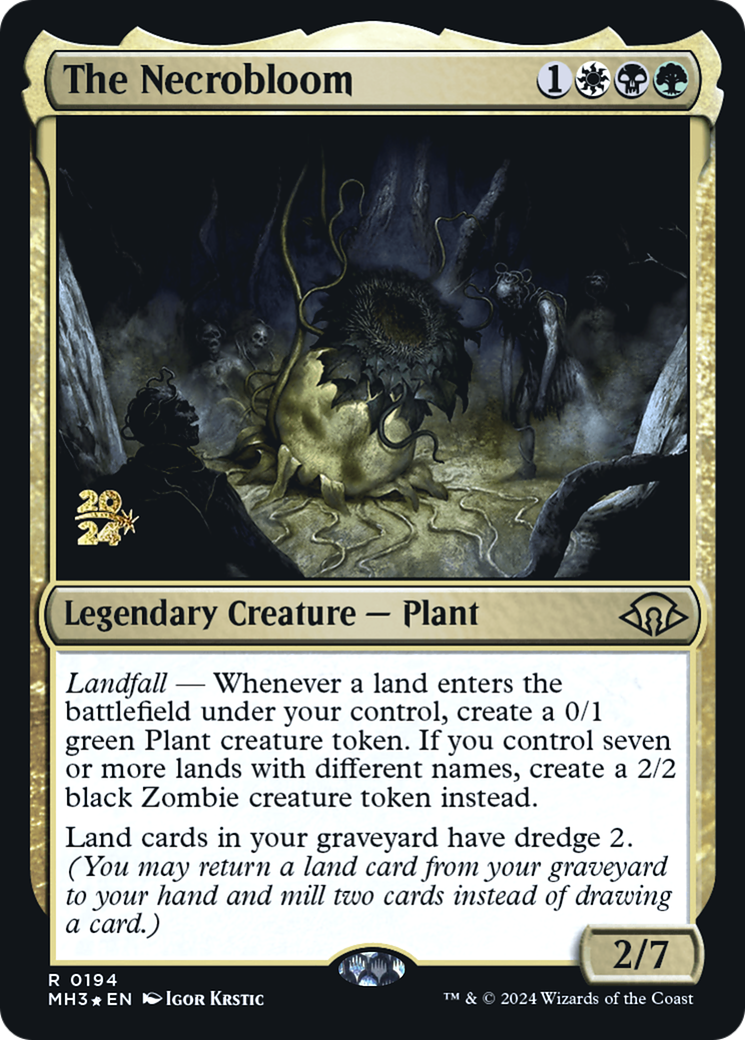 The Necrobloom (PRE-194S) - Modern Horizons 3 Promos Foil