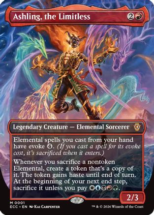 Ashling, the Limitless (Borderless) (ECC-001) - Commander: Lorwyn Eclipsed Foil