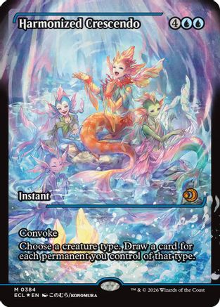 Harmonized Crescendo (0384) (Showcase) (ECL-384) - Lorwyn Eclipsed Foil