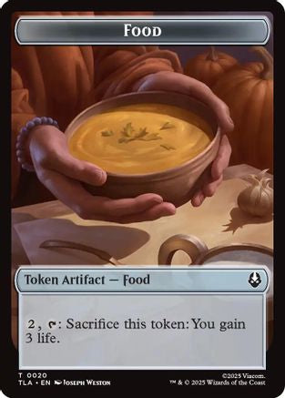 Food (0020) // Ally (0007) Double-Sided Token (TLA-20 // 7) - Avatar: The Last Airbender