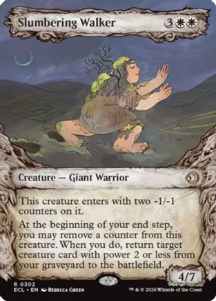 Slumbering Walker (Showcase) (ECL-302) - Lorwyn Eclipsed