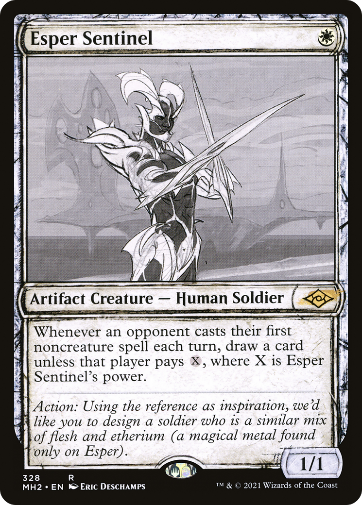 Esper Sentinel (Showcase) (MH2-328) - Modern Horizons 2: (Showcase) Foil
