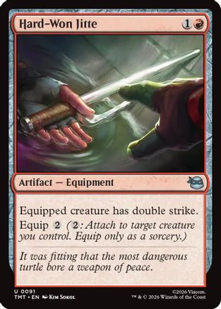 Hard-Won Jitte (TMT-091) - Teenage Mutant Ninja Turtles Foil