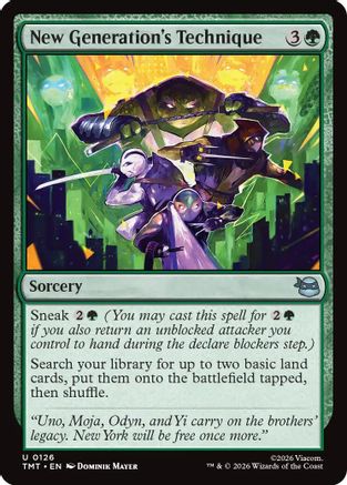 New Generation's Technique (TMT-126) - Teenage Mutant Ninja Turtles