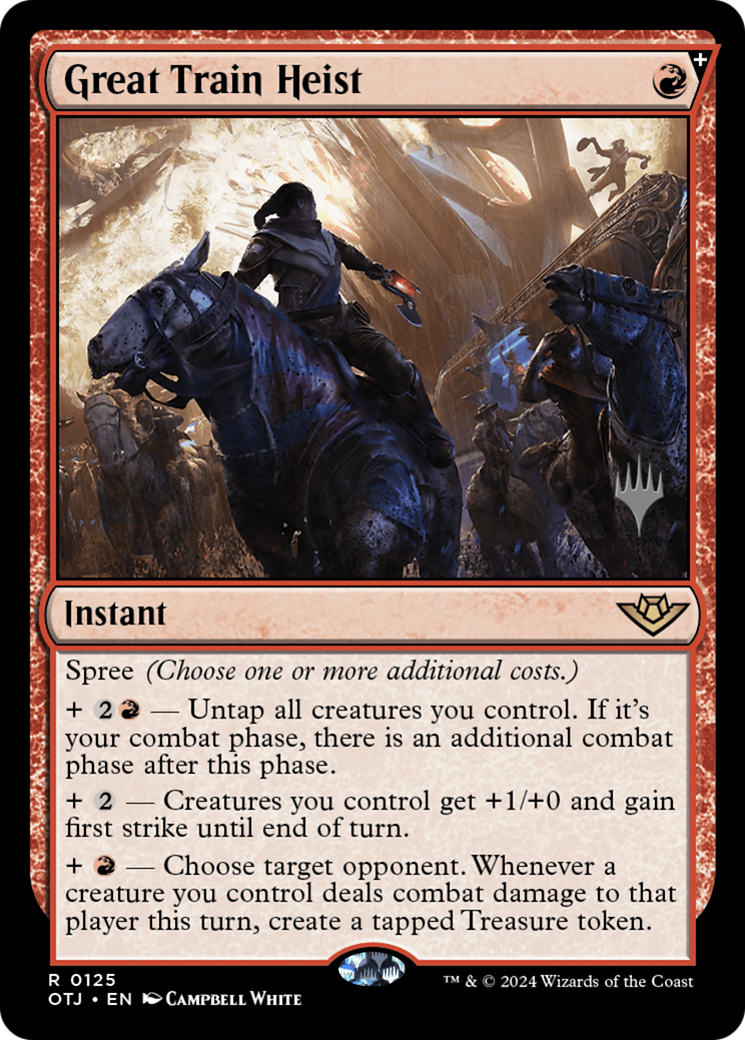 Great Train Heist (PPOTJ-125P) - Outlaws of Thunder Junction Promos Foil