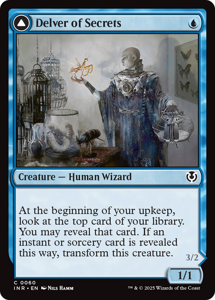 Delver of Secrets // Insectile Aberration (INR-060) - Innistrad Remastered Foil