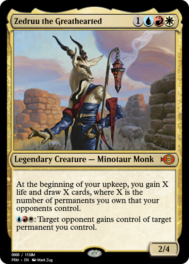 Zedruu the Greathearted (PRM-86186) - Magic Online Promos Foil