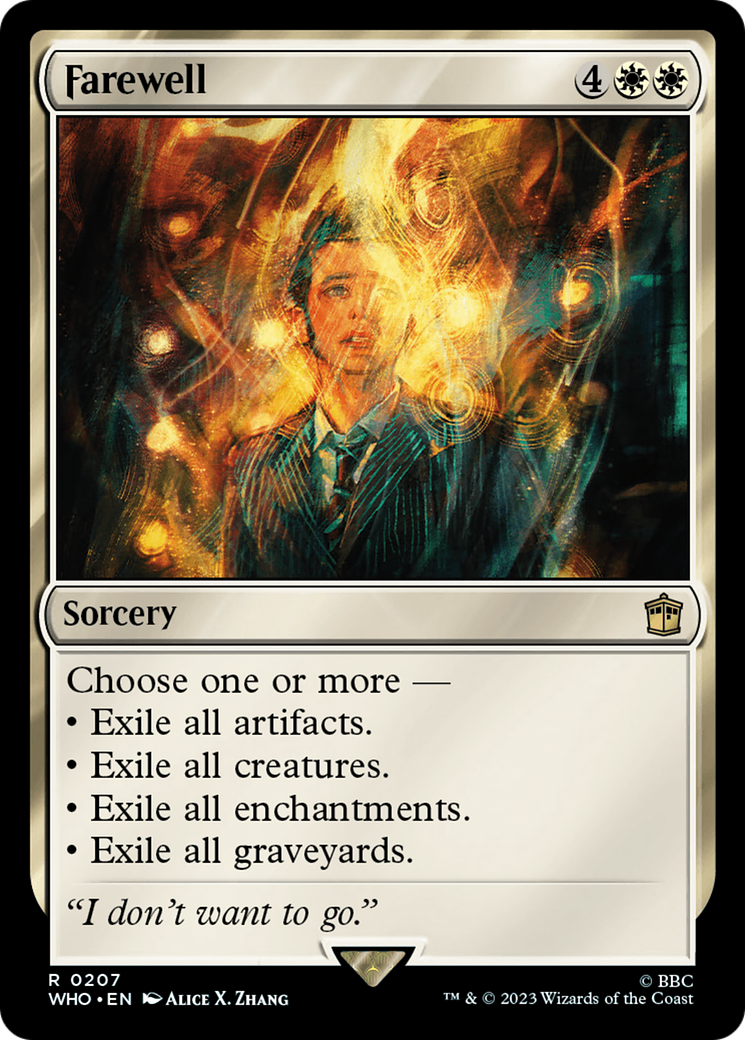 Farewell (WHO-207) - Doctor Who Foil