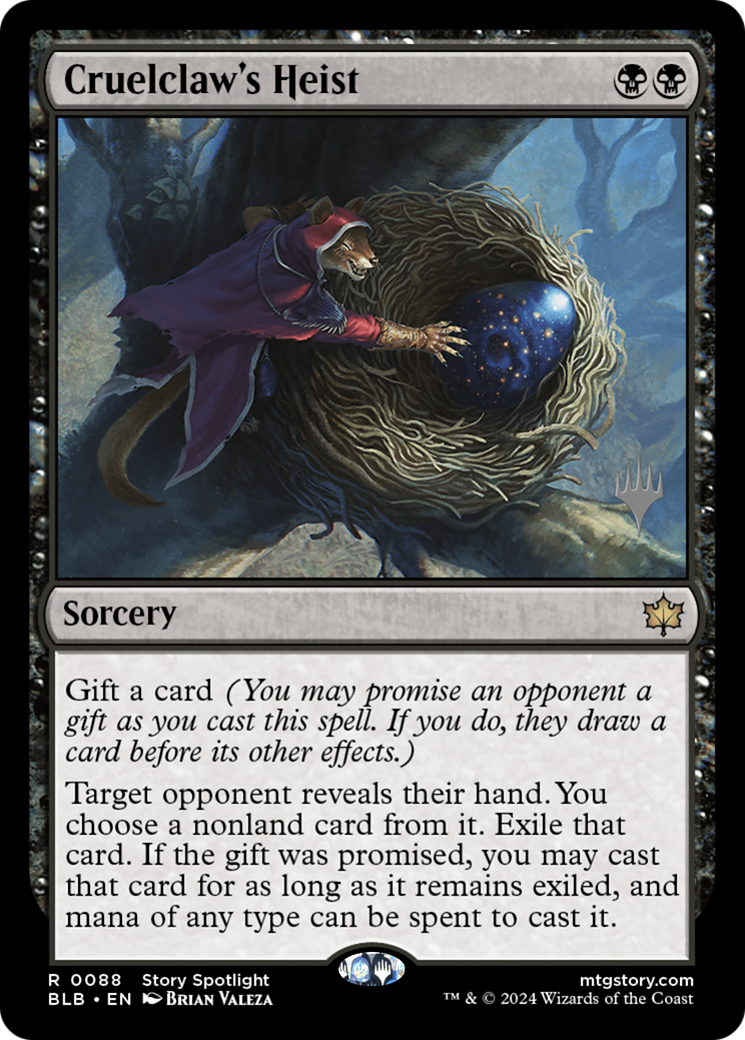 Cruelclaw's Heist (PPBLB-88P) - Bloomburrow Promos