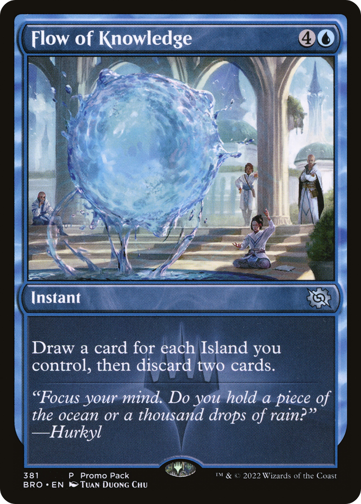 Flow of Knowledge (PPBRO-381) - The Brothers' War Foil