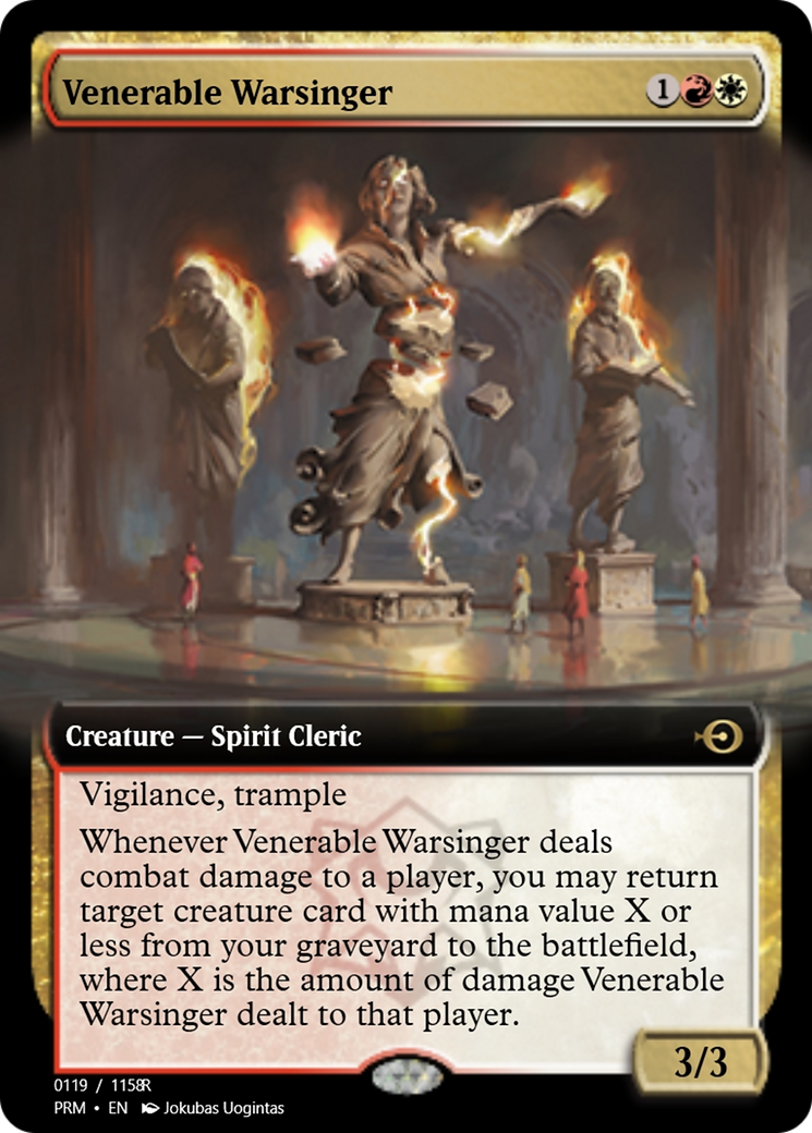 Venerable Warsinger (PRM-90210) - Magic Online Promos Foil