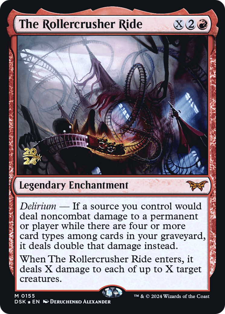 The Rollercrusher Ride (PRE-155S) - Duskmourn: House of Horror Promos Foil