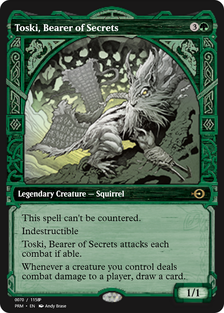 Toski, Bearer of Secrets (PRM-88340) - Magic Online Promos Foil