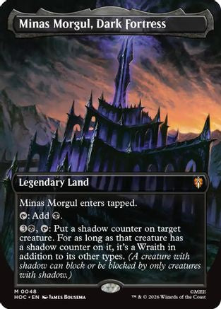 Minas Morgul, Dark Fortress (Borderless) (HOC-048) - The Hobbit: Eternal-Legal Foil