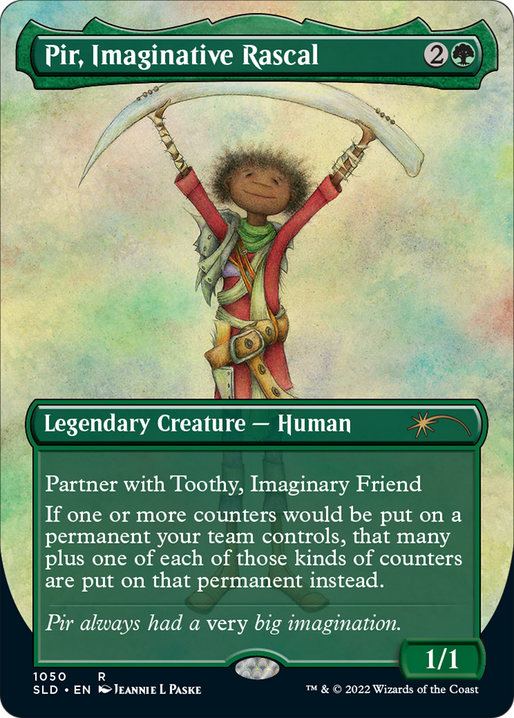 Pir, Imaginative Rascal (Borderless) (SLD-1050) - Secret Lair Drop (Borderless)