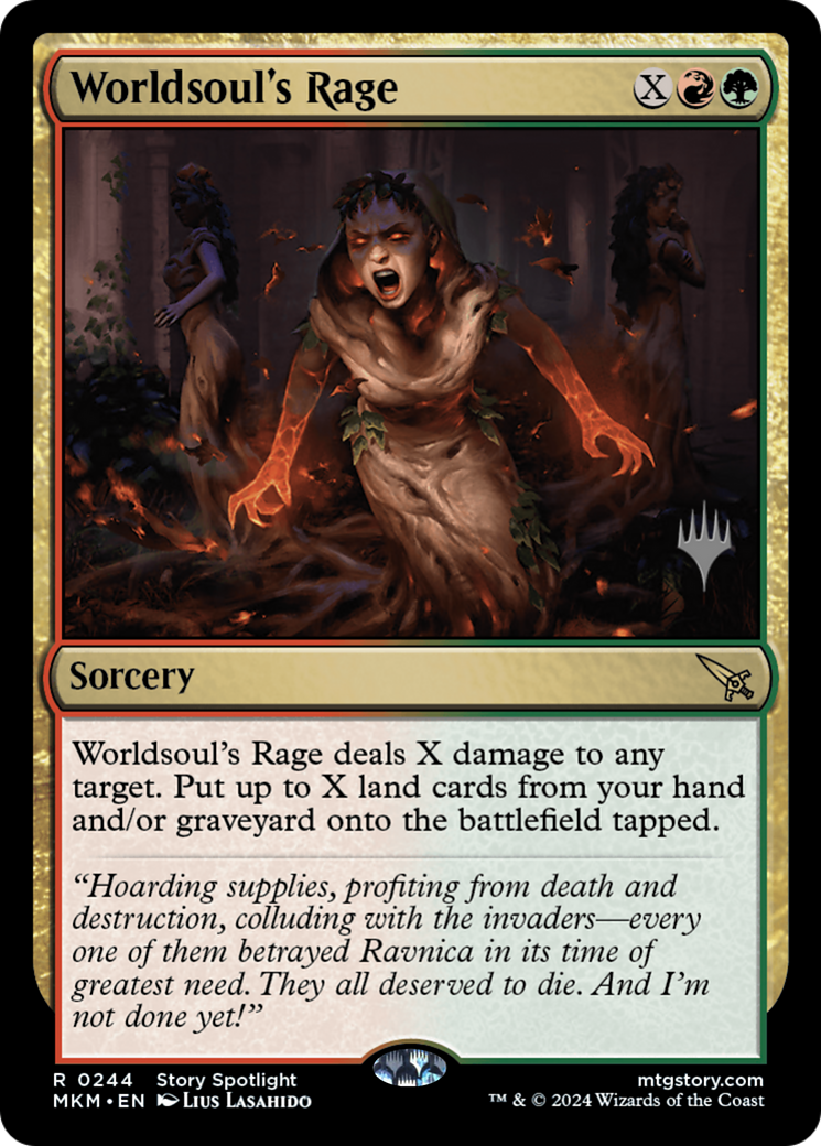 Worldsoul's Rage (PPMKM-244P) - Murders at Karlov Manor Promos