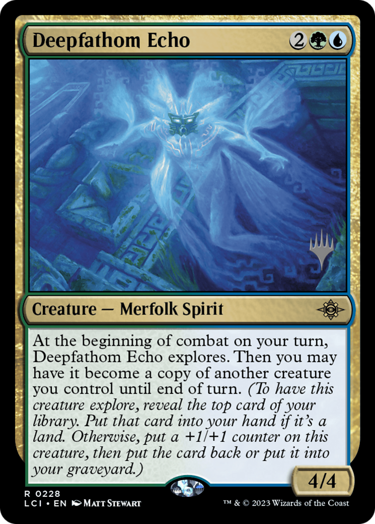 Deepfathom Echo (PPLCI-228P) - The Lost Caverns of Ixalan Promos Foil