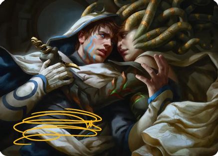 Vraska's Final Mercy Art Card (Gold-Stamped Signature) (ASFRA-015) - Art Series: Reality Fracture