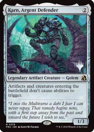 Karn, Argent Defender (PPFRA-279) - Promo Pack: Reality Fracture