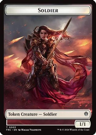 Soldier // Map Double-Sided Token (FRC-3 // 14) - Commander: Reality Fracture