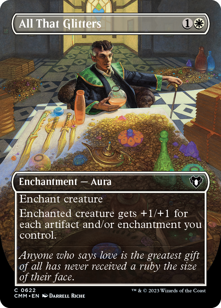 All That Glitters (Borderless) (CMM-622) - Commander Masters (Borderless) Foil