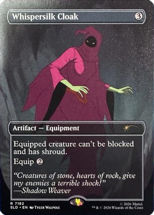 Whispersilk Cloak (7182) (SLD-7182) - Secret Lair Drop Series Foil