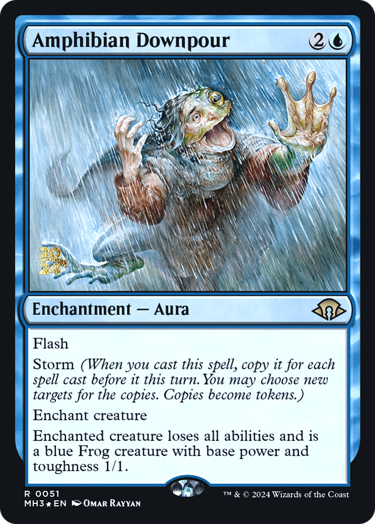 Amphibian Downpour (PRE-51S) - Modern Horizons 3 Promos Foil