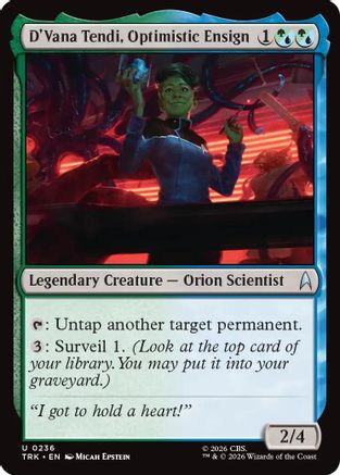D'Vana Tendi, Optimistic Ensign (TRK-236) - Star Trek Foil