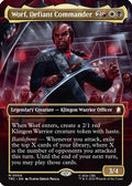 Worf, Defiant Commander (Borderless) (TRC-004) - Commander: Star Trek Foil