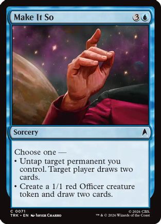 Make It So (TRK-071) - Star Trek Foil