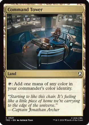 Command Tower (Surge Foil) (TRC-521) - Commander: Star Trek Foil