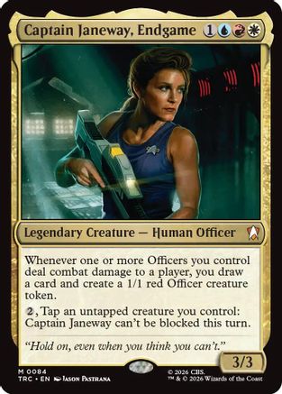 Captain Janeway, Endgame (Surge Foil) (TRC-084) - Commander: Star Trek Foil