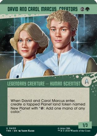 David and Carol Marcus, Creators (Showcase) (TRK-420) - Star Trek