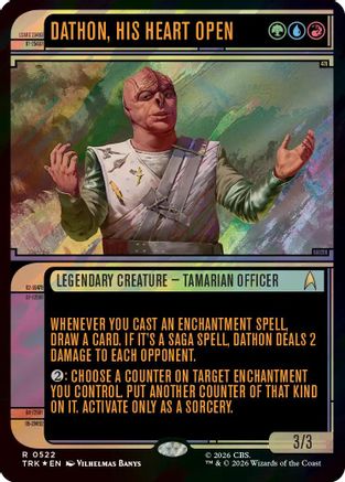 Dathon, His Heart Open (Showcase) (Surge Foil) (TRK-522) - Star Trek Foil