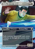 Sulu, Heroic Helmsman (Borderless) (TRC-185) - Commander: Star Trek