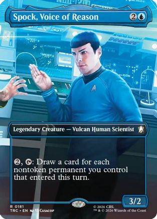 Spock, Voice of Reason (Borderless) (TRC-181) - Commander: Star Trek Foil