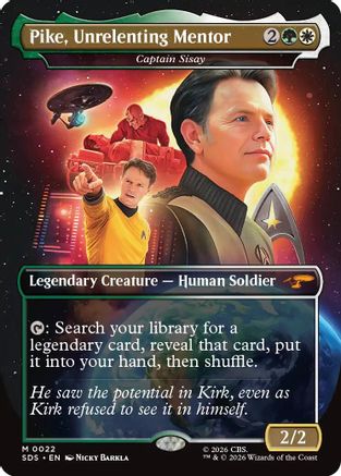 Pike, Unrelenting Mentor - Captain Sisay (Borderless) (SDS-022) - Star Trek: Stardates Foil