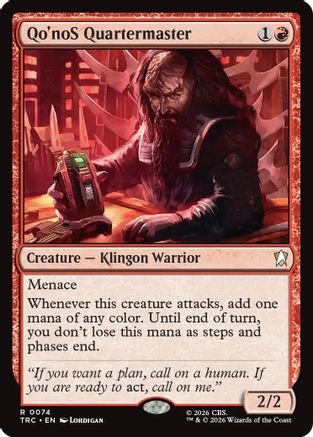 Qo'noS Quartermaster (TRC-074) - Commander: Star Trek