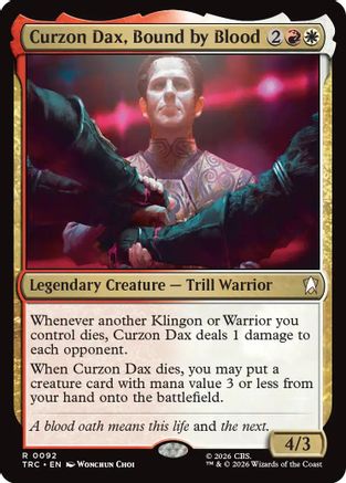 Curzon Dax, Bound by Blood (TRC-092) - Commander: Star Trek