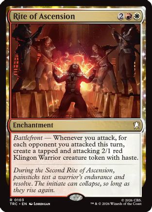 Rite of Ascension (Surge Foil) (TRC-103) - Commander: Star Trek Foil