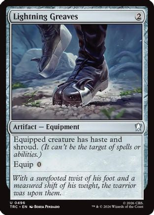 Lightning Greaves (Surge Foil) (TRC-496) - Commander: Star Trek Foil