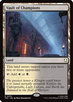 Vault of Champions (TRC-576) - Commander: Star Trek